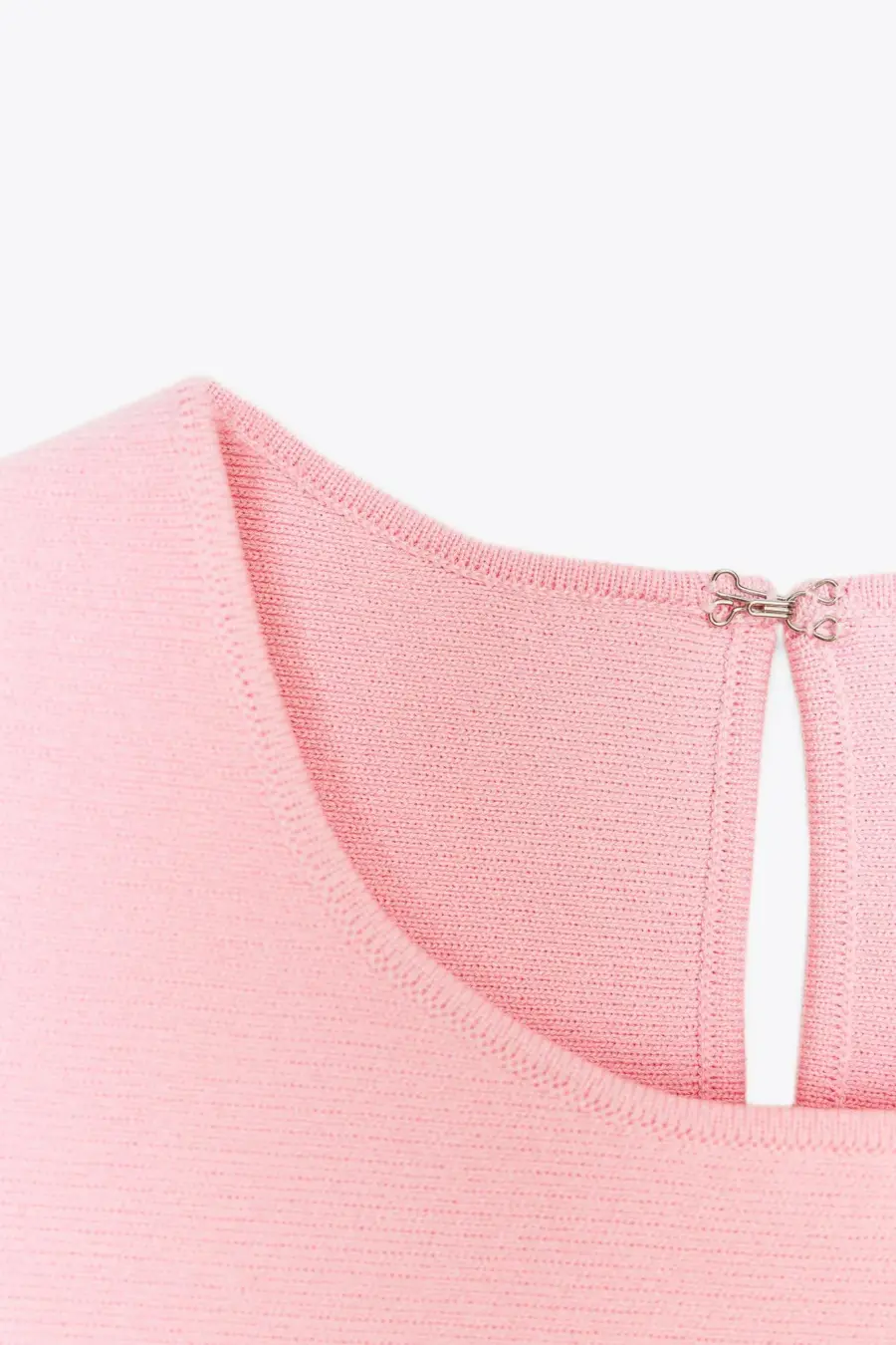 KNIT PEPLUM TOP WITH TIES