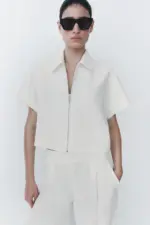 ZW COLLECTION CROPPED JACKET
