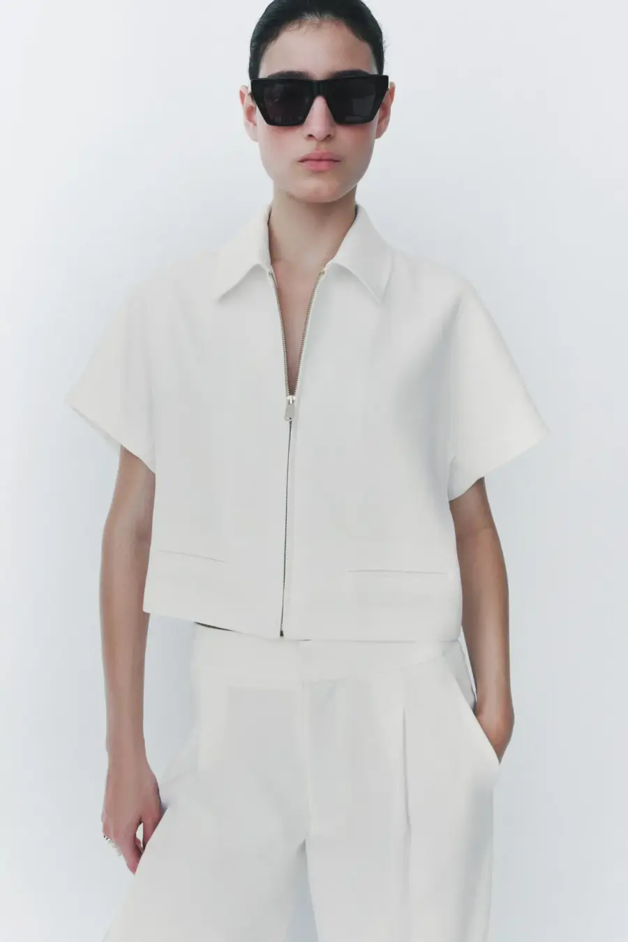 ZW COLLECTION CROPPED JACKET