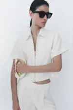 ZW COLLECTION CROPPED JACKET