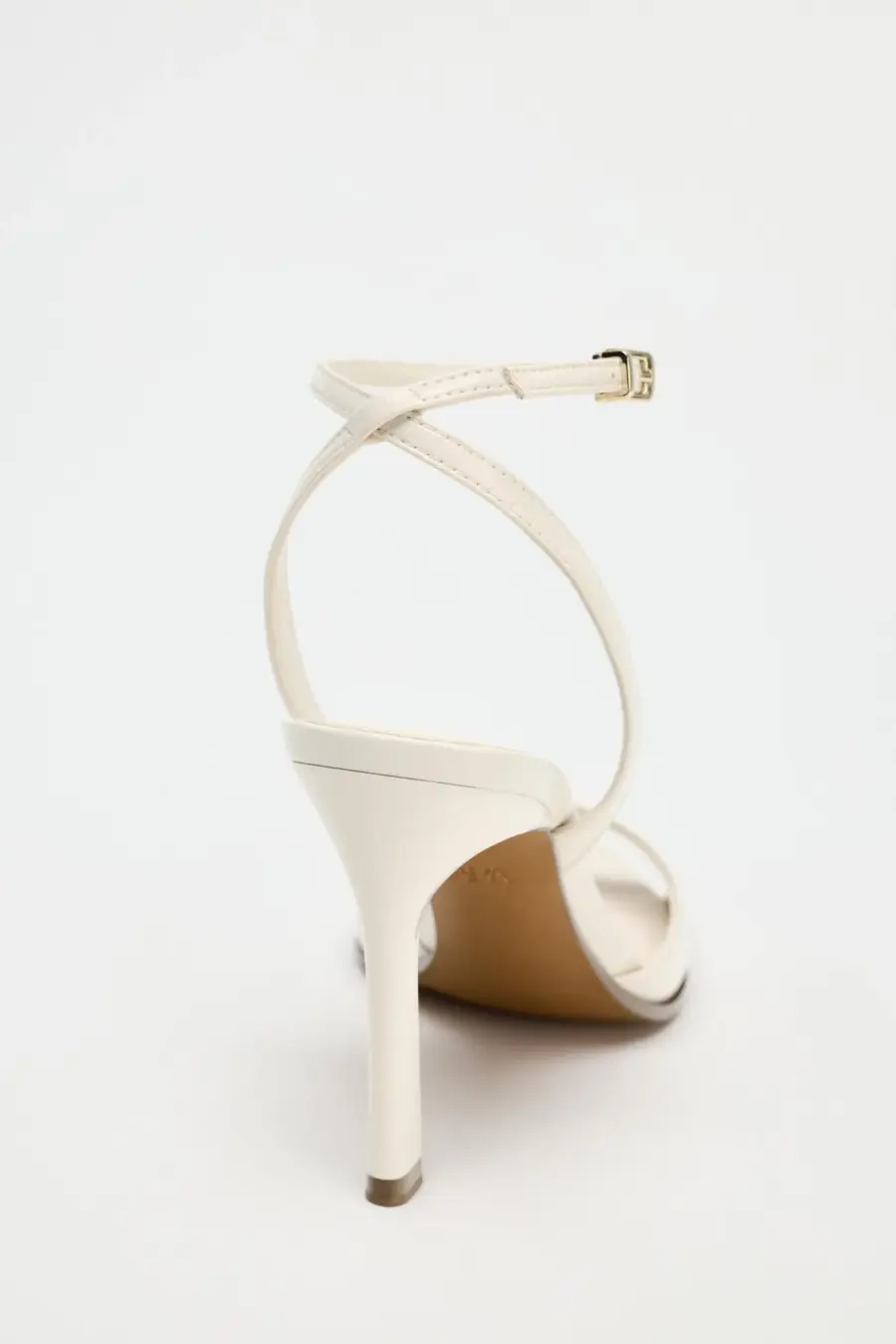 PATENT-FINISH HIGH-HEEL SANDALS
