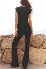 INTERLOCK FLARE TROUSERS