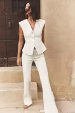 INTERLOCK FLARE TROUSERS