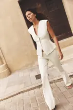 INTERLOCK FLARE TROUSERS