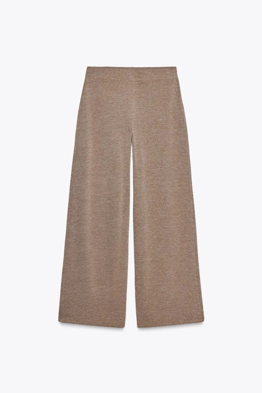 TEXTURED WIDE-LEG TROUSERS