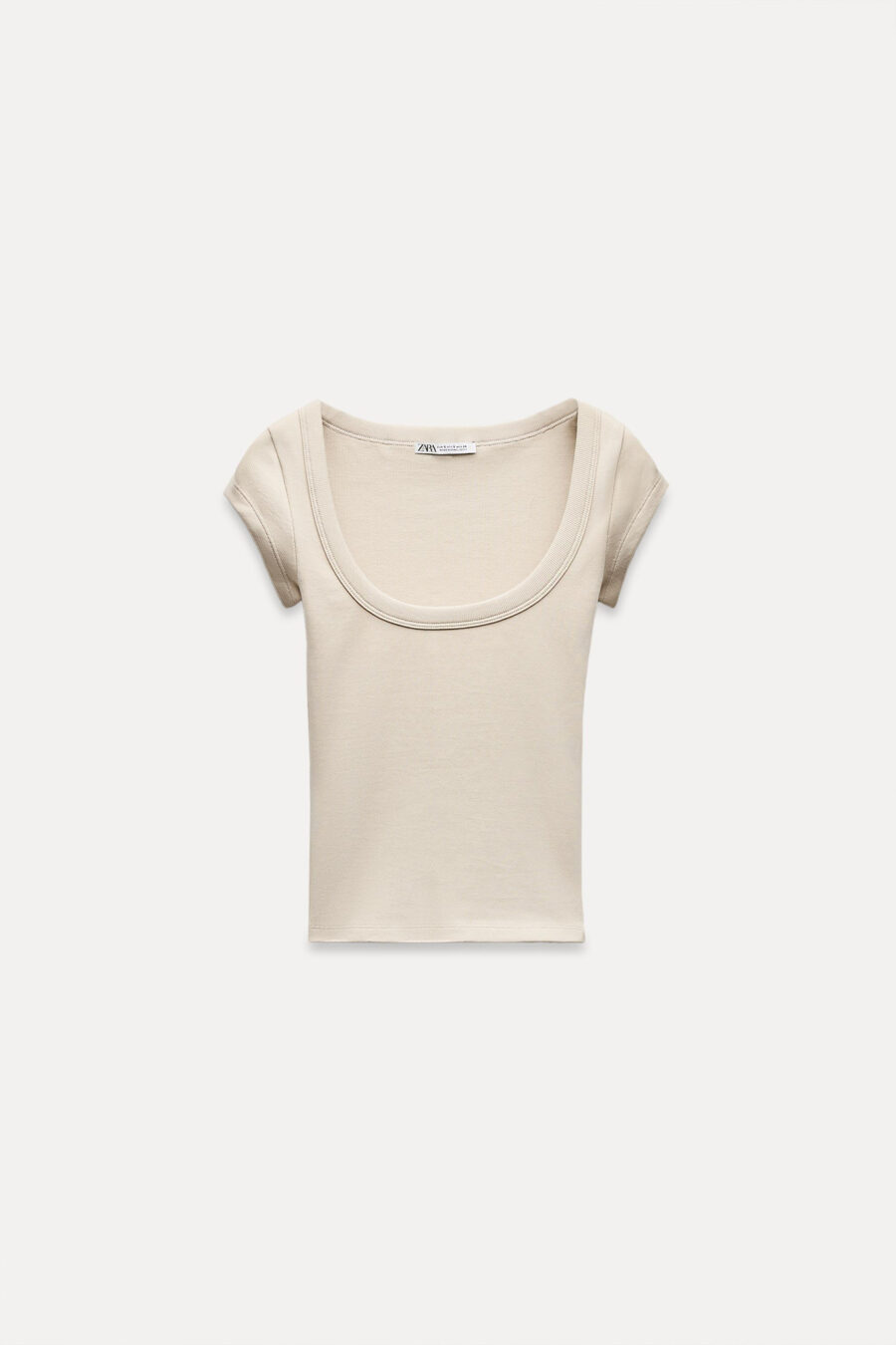 RRIB ROUND NECK SHIRT