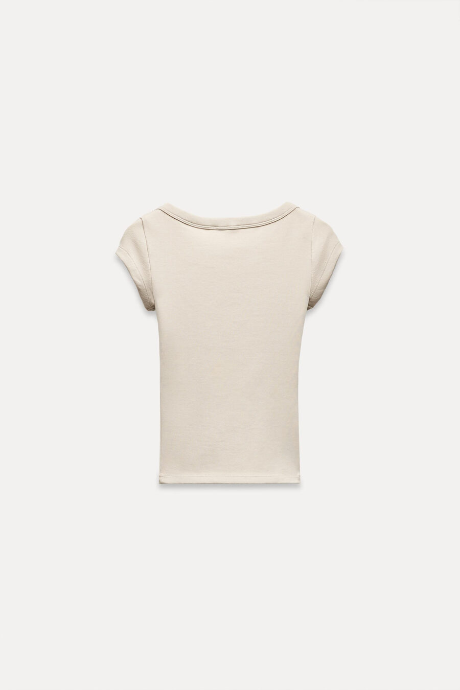 RRIB ROUND NECK SHIRT