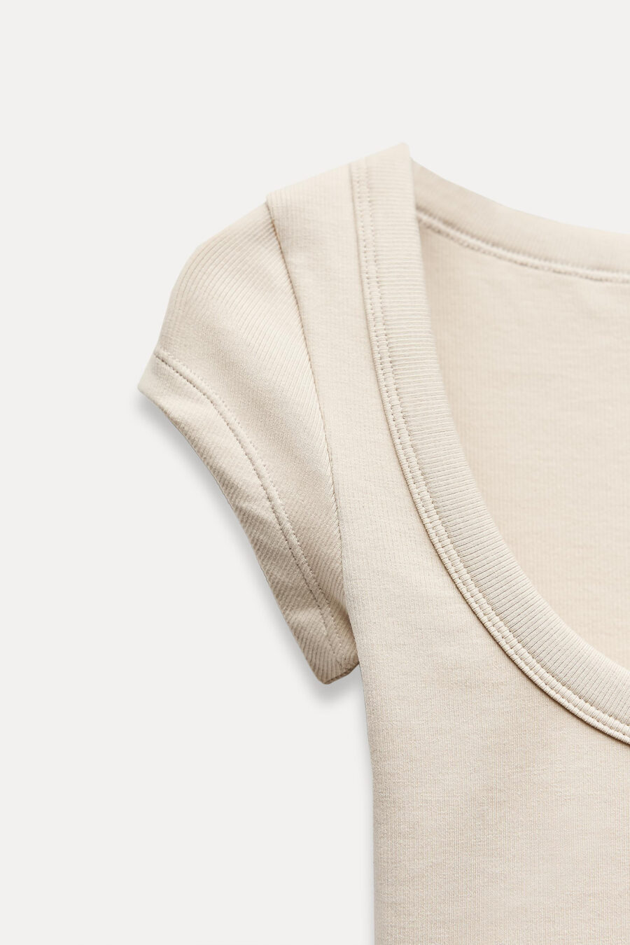 RRIB ROUND NECK SHIRT