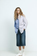 OVERSIZE STRIPED POPLIN SHIRT