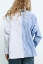 OVERSIZE STRIPED POPLIN SHIRT