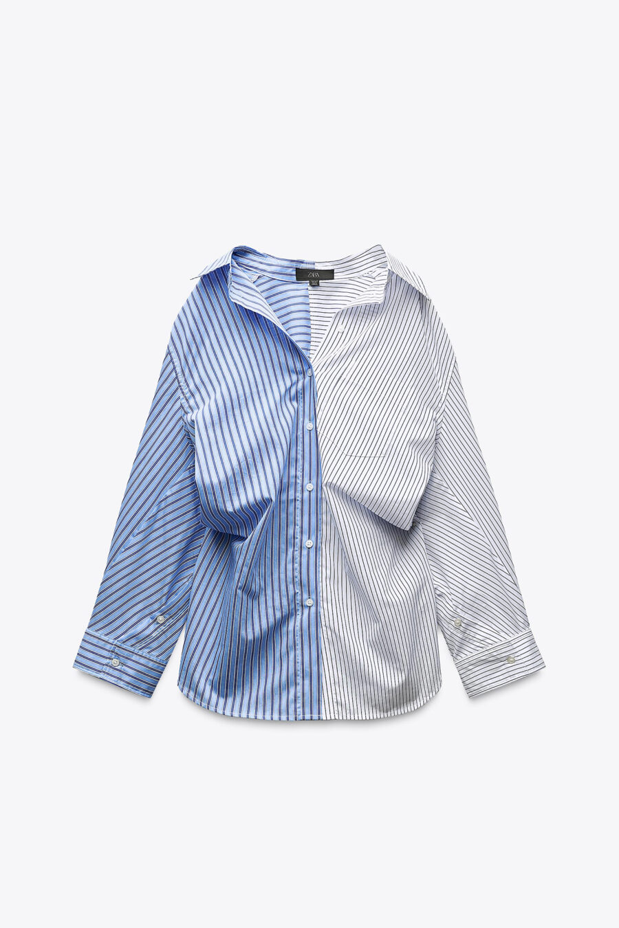 OVERSIZE STRIPED POPLIN SHIRT