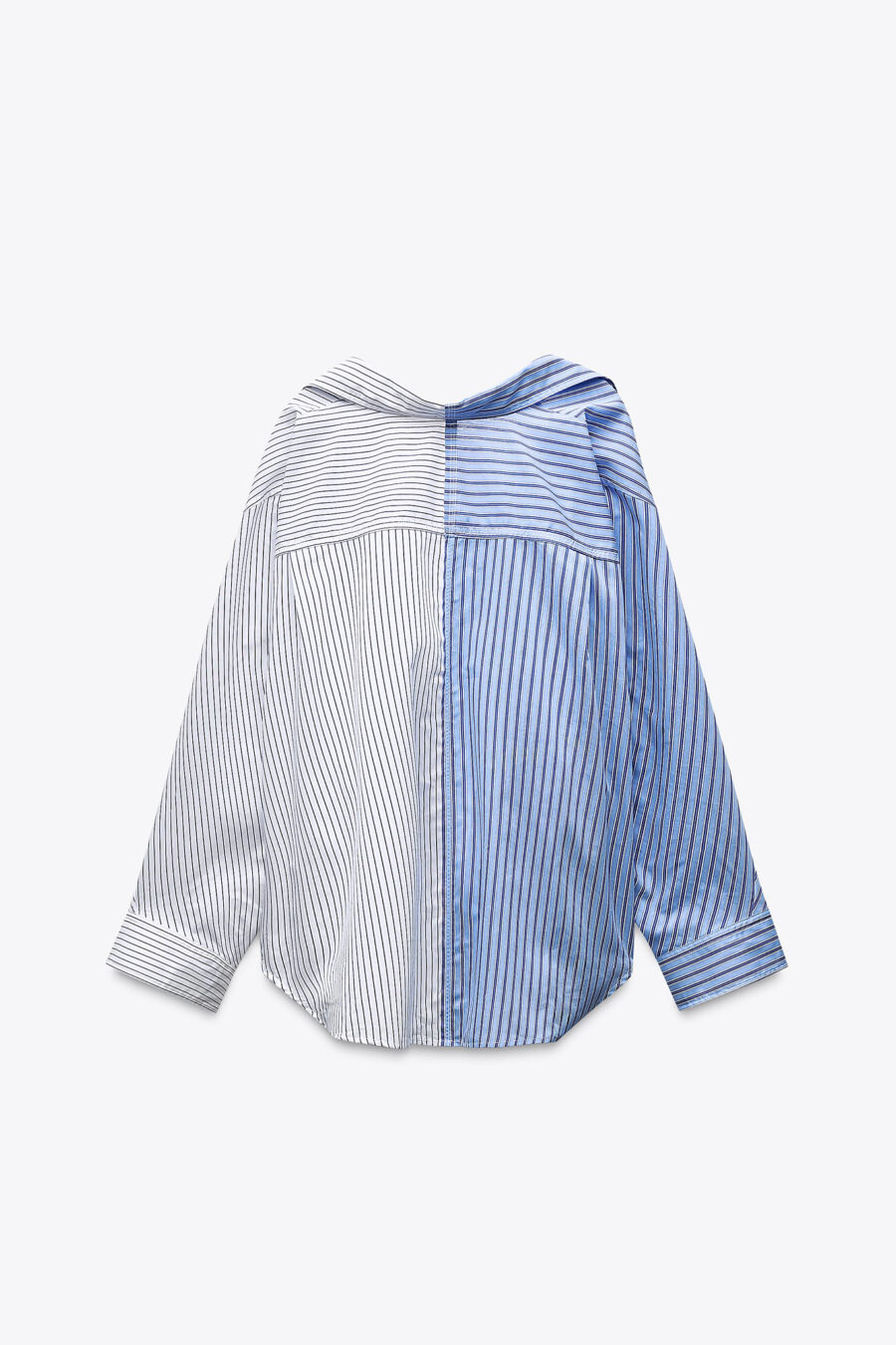 OVERSIZE STRIPED POPLIN SHIRT