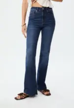 Slit fit flared jeans
