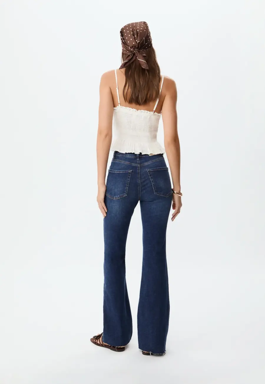 Slit fit flared jeans