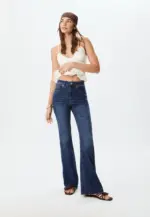Slit fit flared jeans