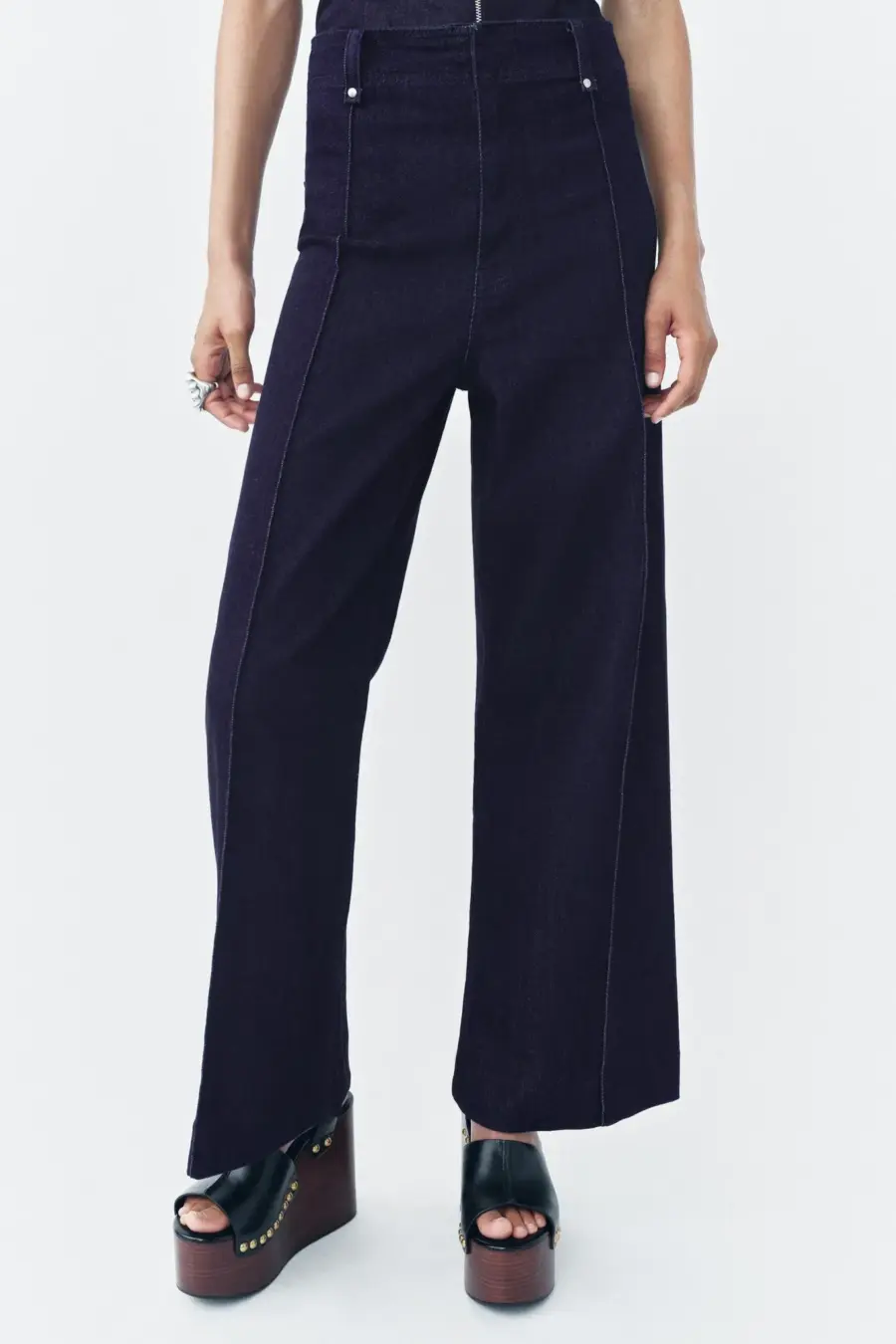 ZW COLLECTION WIDE-LEG HIGH-WAIST JEANS
