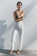 ZW COLLECTION WIDE-LEG HIGH-WAIST JEANS