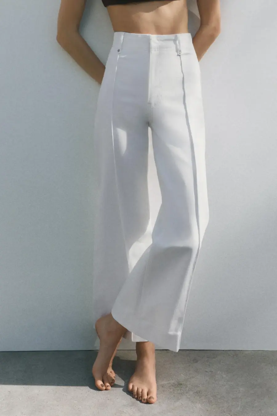 ZW COLLECTION WIDE-LEG HIGH-WAIST JEANS