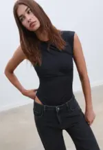Gathered bodysuit
