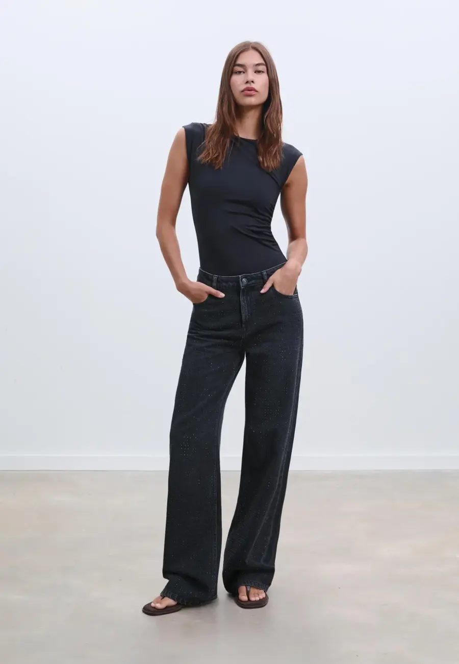 Gathered bodysuit