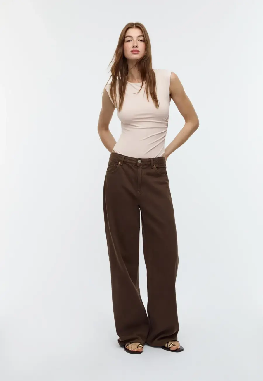 Gathered bodysuit