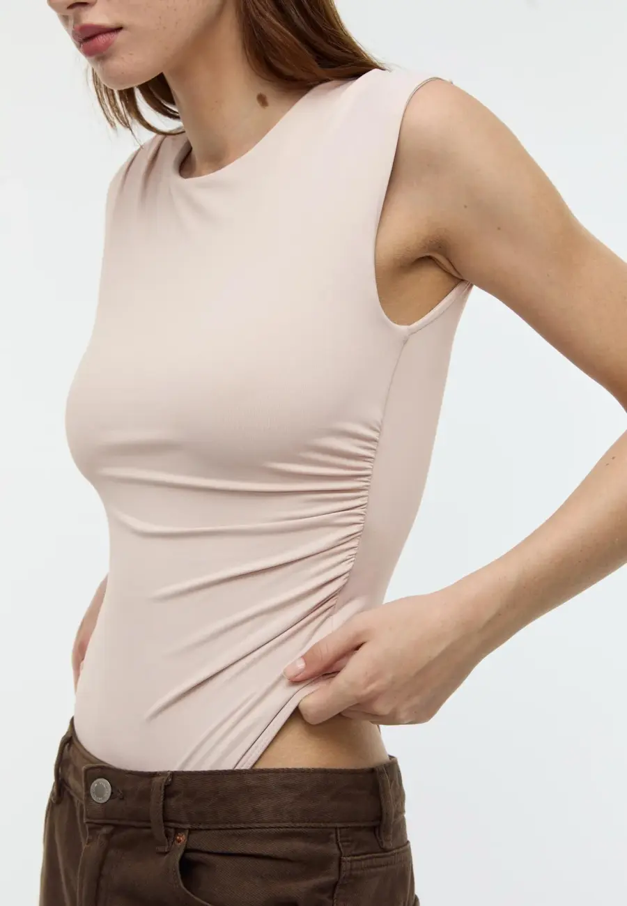 Gathered bodysuit