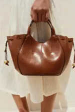 BEADED STRAP HANDBAG