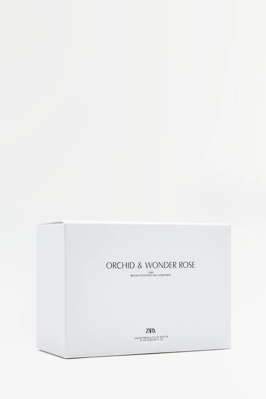ORCHID + WONDER ROSE EDT 2 X 90 ML / 3.04 oz