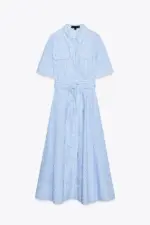 ZW COLLECTION POPLIN SHIRT DRESS