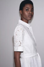 ZW COLLECTION EMBROIDERED SHIRT DRESS