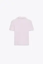 JEWEL COLLAR RIBBED POLO SHIRT