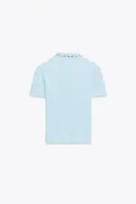 JEWEL COLLAR RIBBED POLO SHIRT