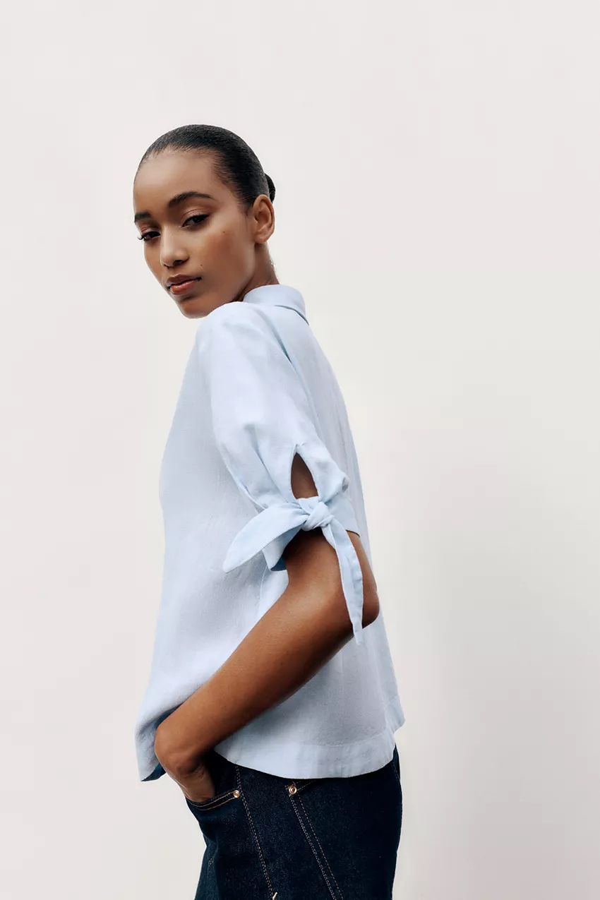 RAMIE TIE SHORT SLEEVE SHIRT