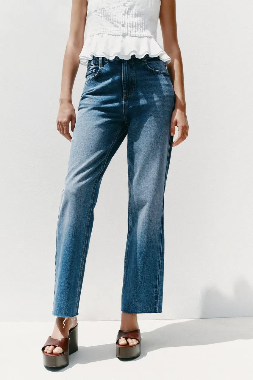 Z.02 STRAIGHT HIGH-WAIST ANKLE JEANS