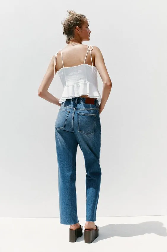 Z.02 STRAIGHT HIGH-WAIST ANKLE JEANS