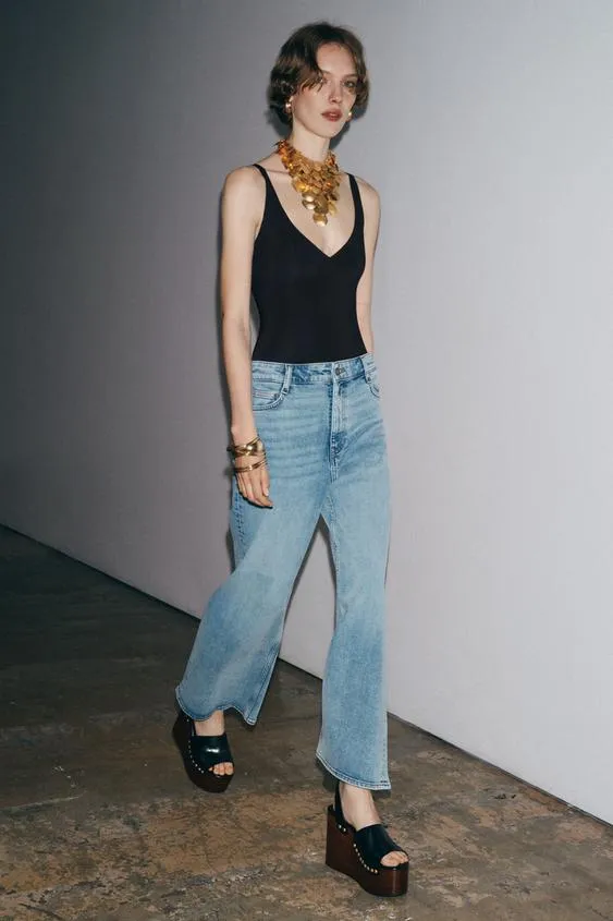 JEANS ZW COLLECTION WIDE LEG HIGH-WAIST