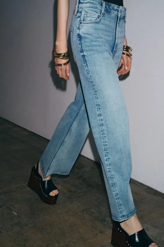 JEANS ZW COLLECTION WIDE LEG HIGH-WAIST