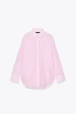 OVERSIZE STRIPED GAUZE SHIRT