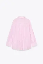 OVERSIZE STRIPED GAUZE SHIRT