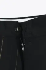 STRAIGHT-LEG TROUSERS WITH CONTRAST TOPSTITCHING