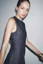 ZW COLLECTION DENIM MIDI DRESS
