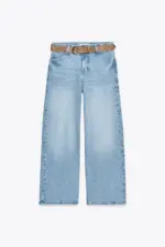 Z.10 HIGH-WAIST BELTED CULOTTES JEANS