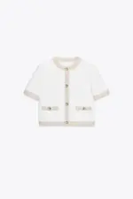 CONTRAST SHORT SLEEVE BLAZER
