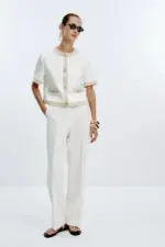 CONTRAST SHORT SLEEVE BLAZER