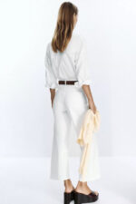 Z.10 HIGH-WAIST BELTED CULOTTES JEANS
