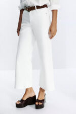 Z.10 HIGH-WAIST BELTED CULOTTES JEANS