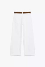 Z.10 HIGH-WAIST BELTED CULOTTES JEANS