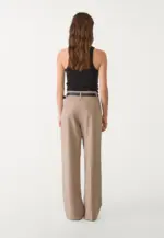 FLOWING STRAIGHT-LEG SMART TROUSERS WITH BELT