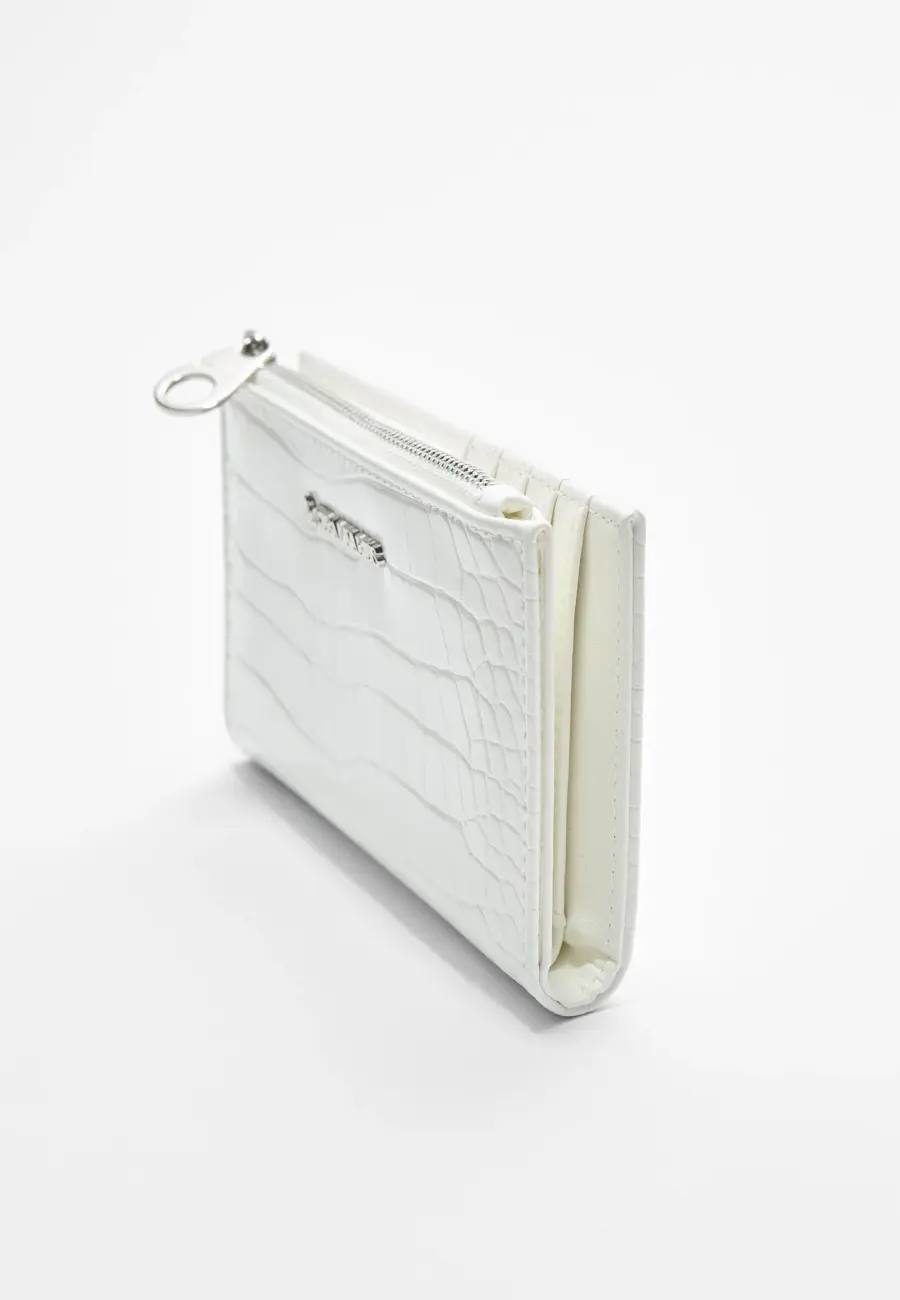 Basic mock croc wallet