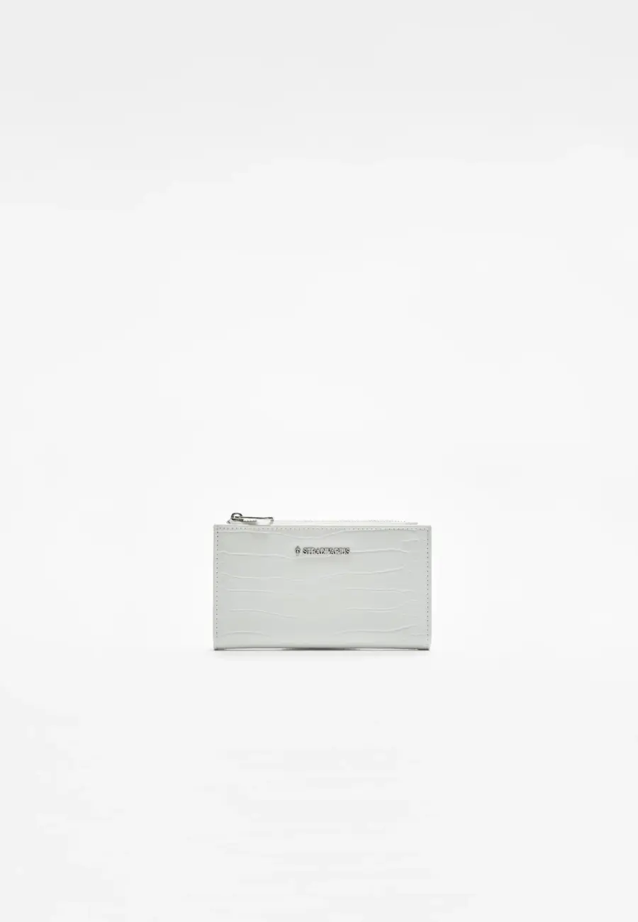 Basic mock croc wallet